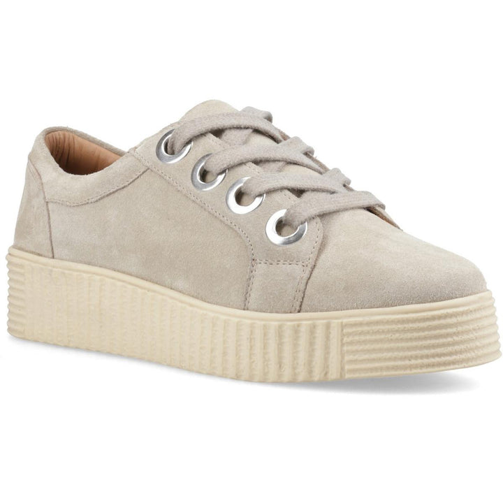 Hush Puppies Tamsin Suede Trainer Taupe