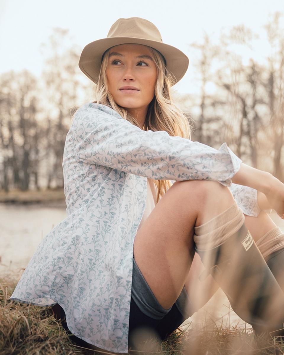 Hoggs of Fife Thistle Print Shirt - Seafoam