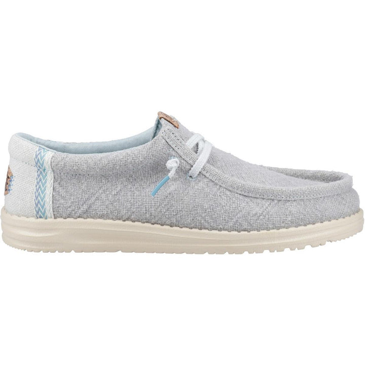 HEYDUDE Wally Jute Shoes Cloud Blue/Dawn Blue