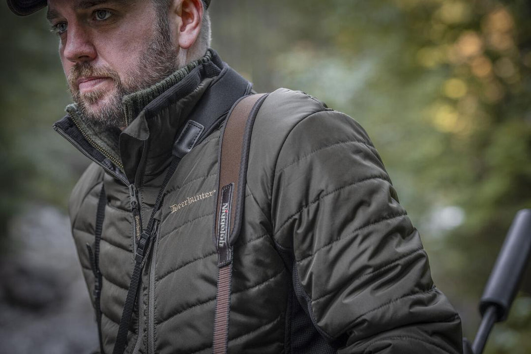 Deerhunter Moor Padded Jacket with softshell Adventure Green
