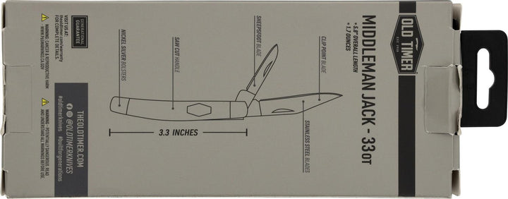 Old Timer Middleman Jack 2 Blade Folding Knife 2.4 Inch Blade / – view 2
