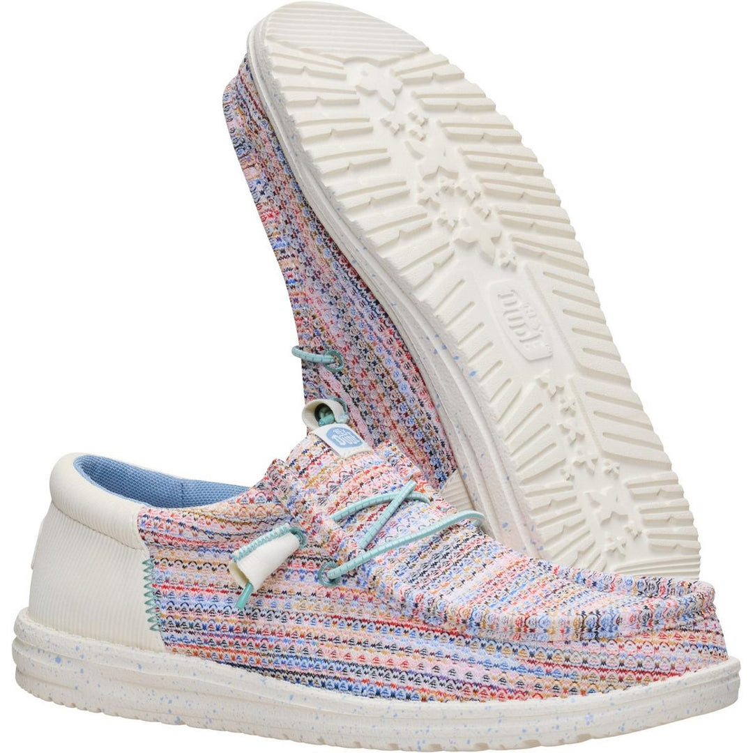 HEYDUDE Wally Funk Multi Mesh Egret/Multi