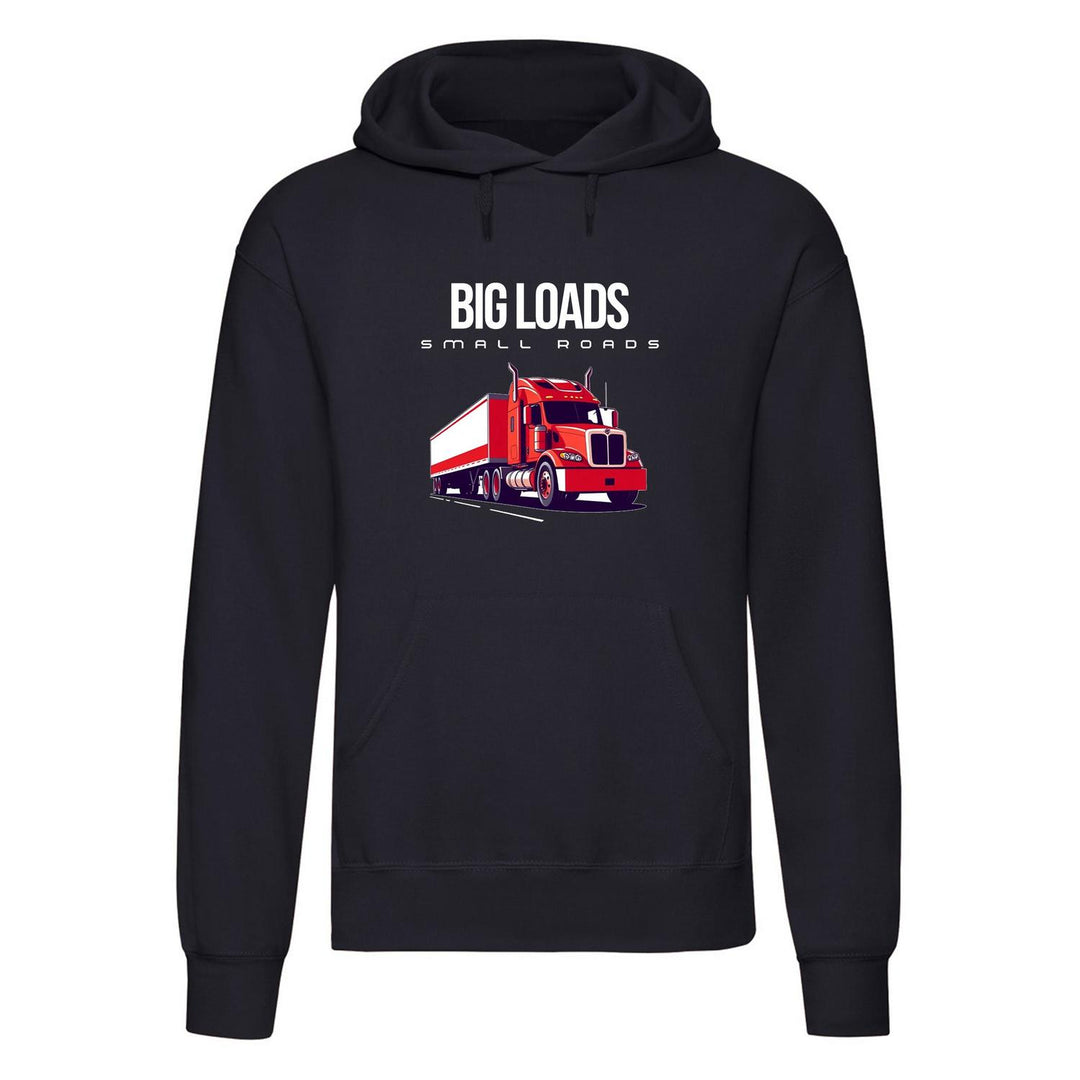Urban Road Adults "Big Loads on Small Roads" Truck Printed Pullover Hoodie