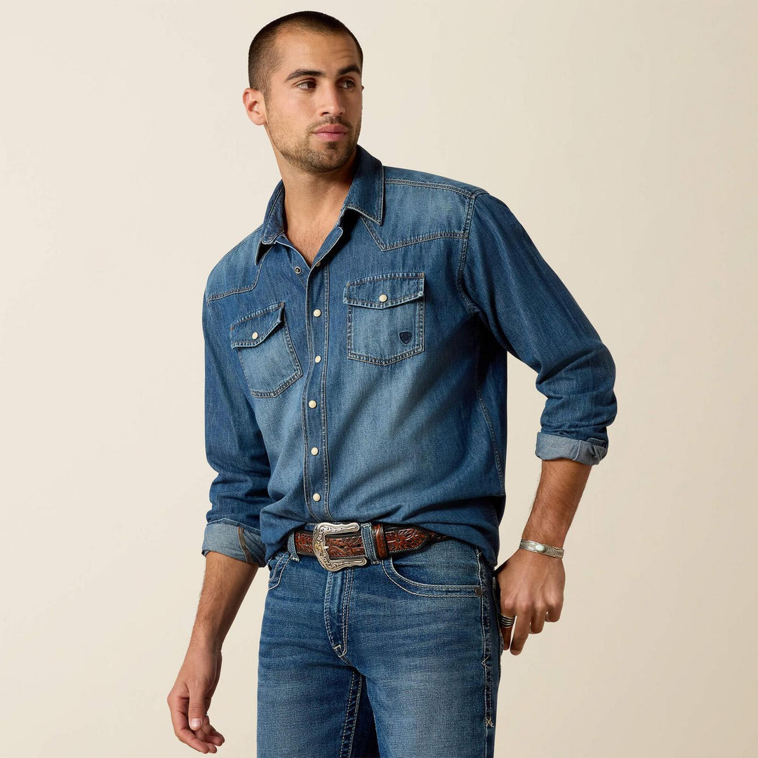 Ariat Mens Denim Retro Fit Shirt