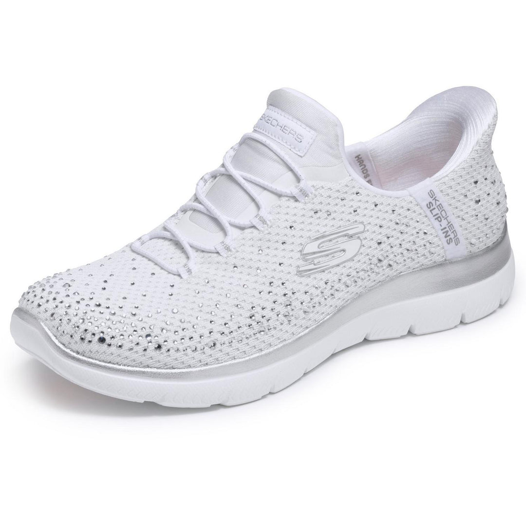 SUMMITS BRILLIANT SHINE White Mesh/Silver Trim