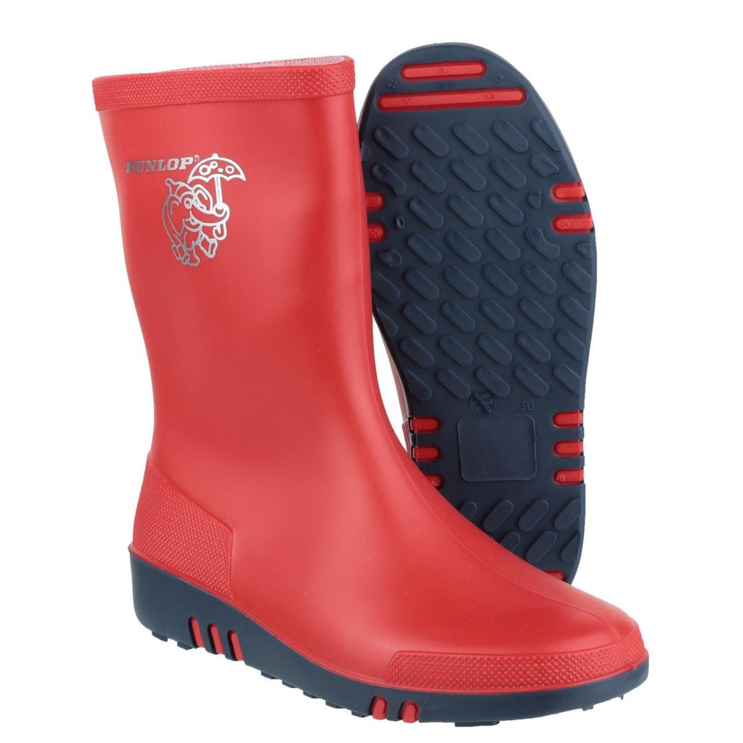 Dunlop Mini Wellington Red/bl