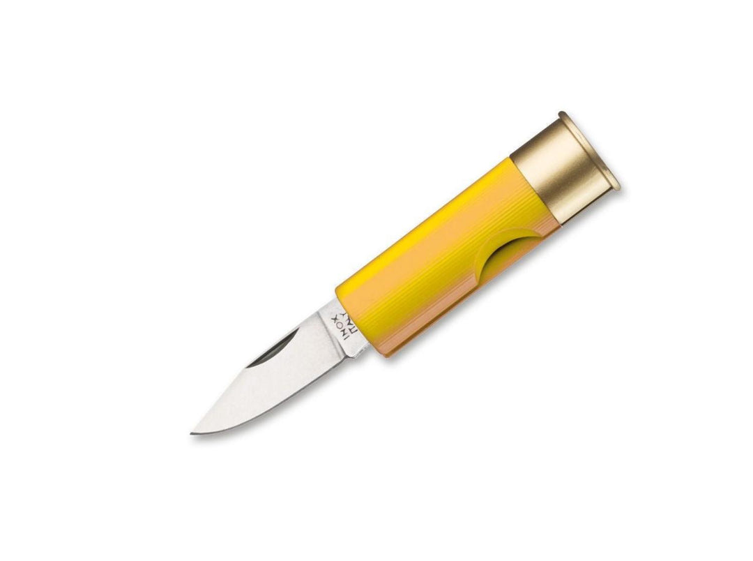 Antonini 12 Gauge Cartridge Yellow Slipjoint Pocket Knife