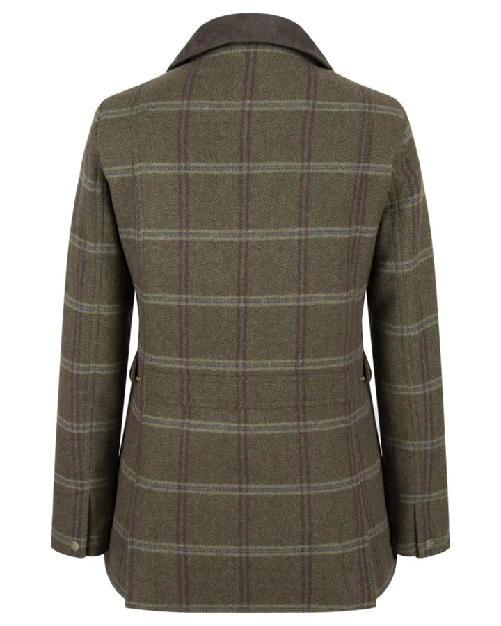 Hoggs of Fife Musselburgh Ladies Tweed Field Coat - 80% wool/20% acrylic, Exclusive fabric tailored to fit