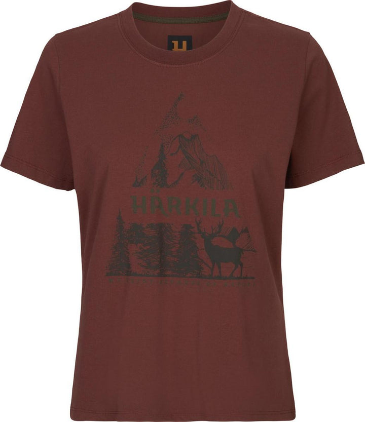 Harkila Härkila Nature S/S T-shirt W Hot Chocolate