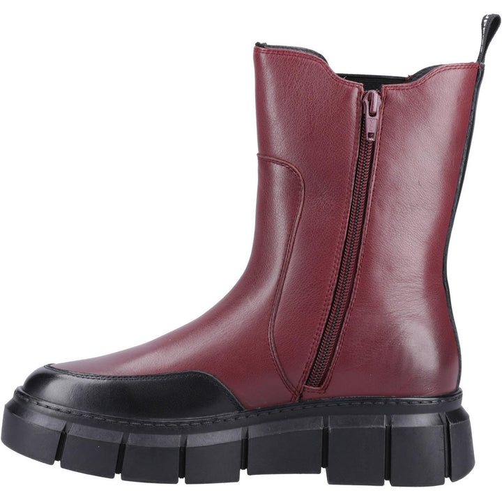 Fleur Ankle Boots Bordeaux