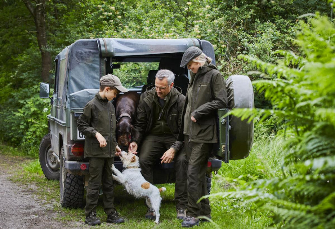 Deerhunter Youth Chasse Trousers Olive Night melange