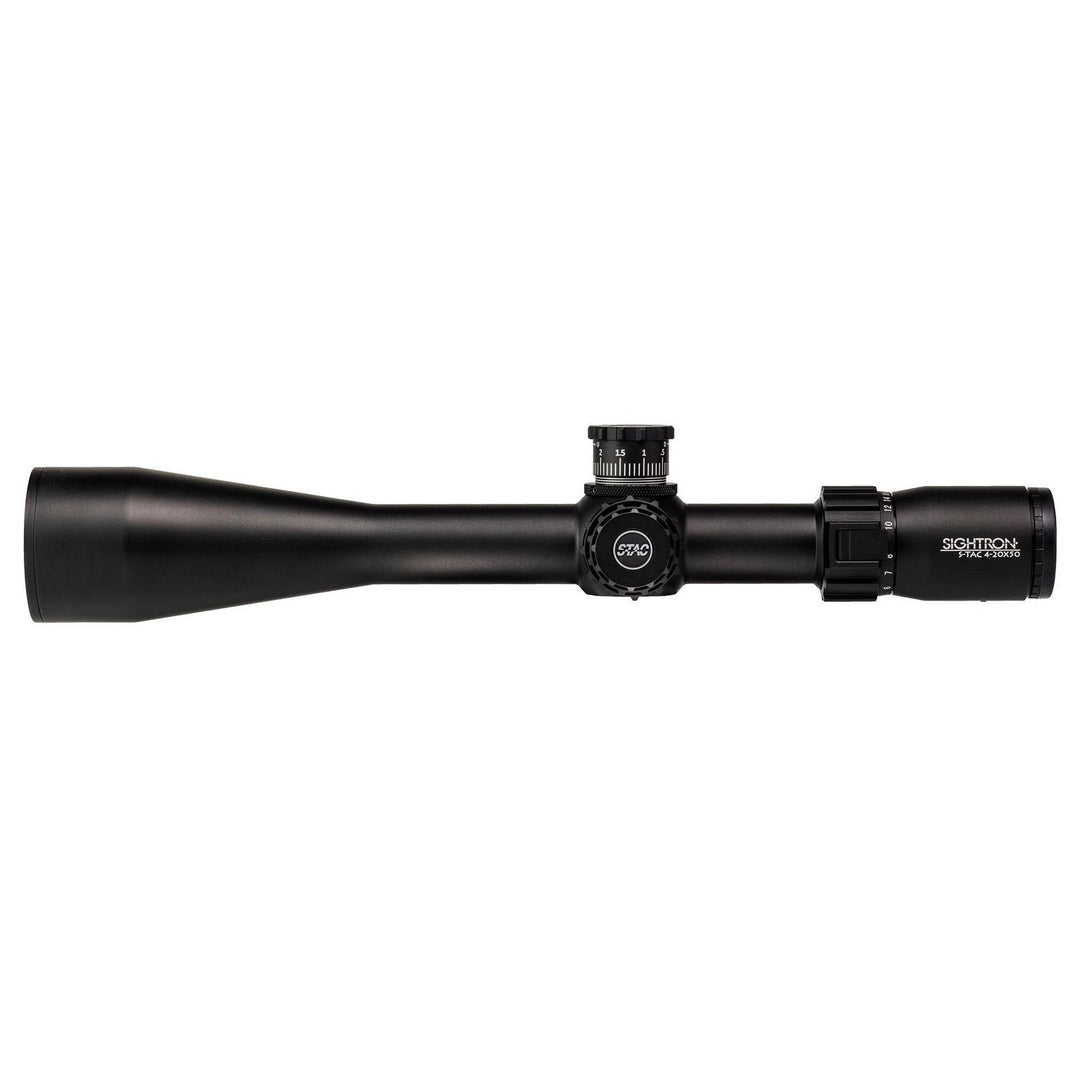 Sightron S-Tac 4-20x50 FFP Illuminated MRAD Zero Stop Rifle Scope