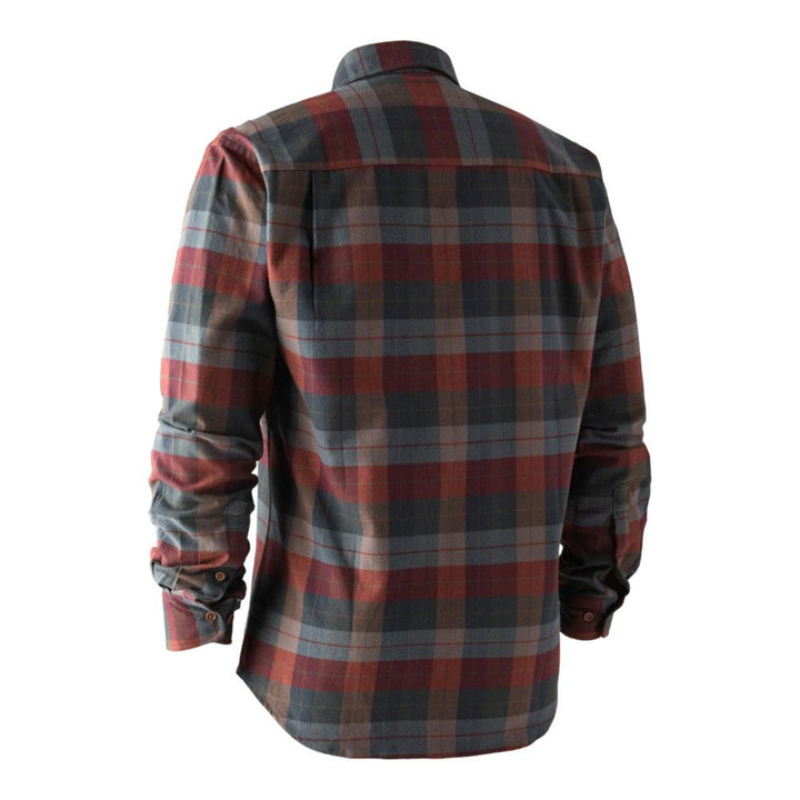 Deerhunter Ryan Shirt Red Check Mens Flannel Shirt