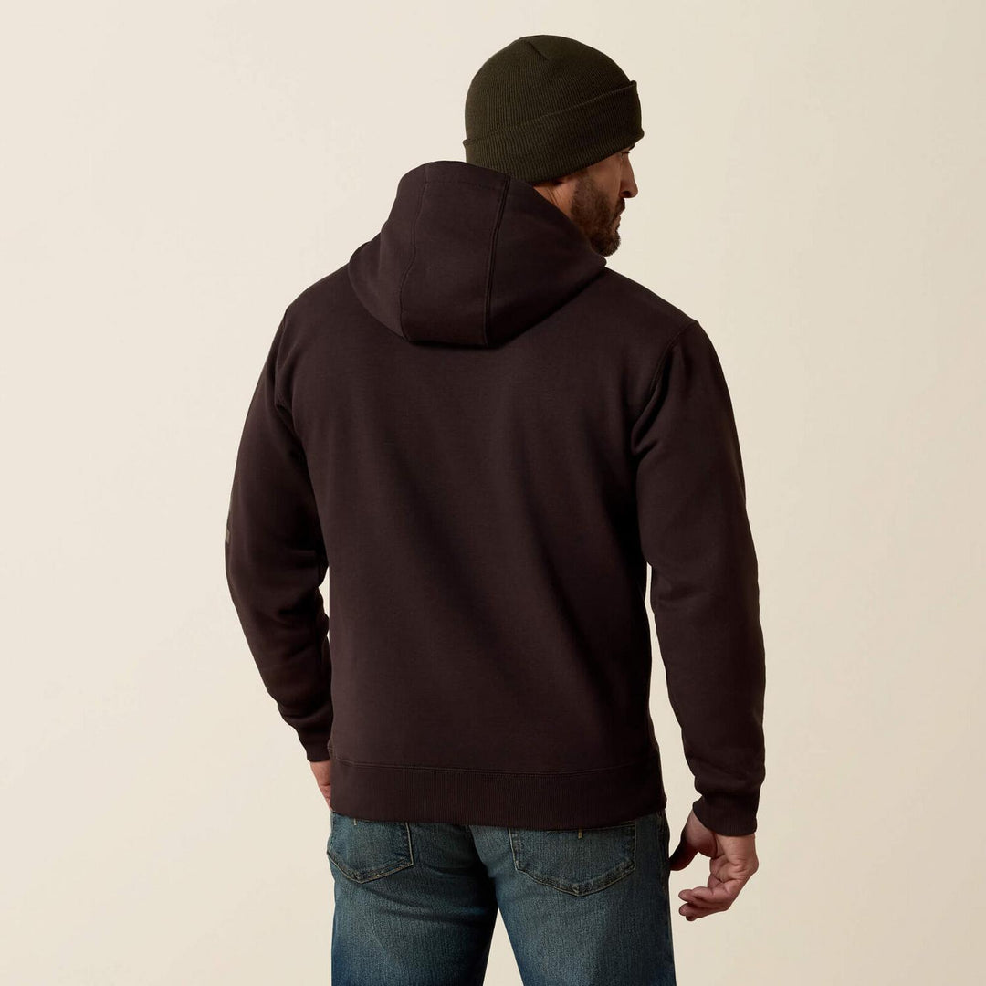 Ariat Mens Rebar Lightweight Logo Hoodie – view 2