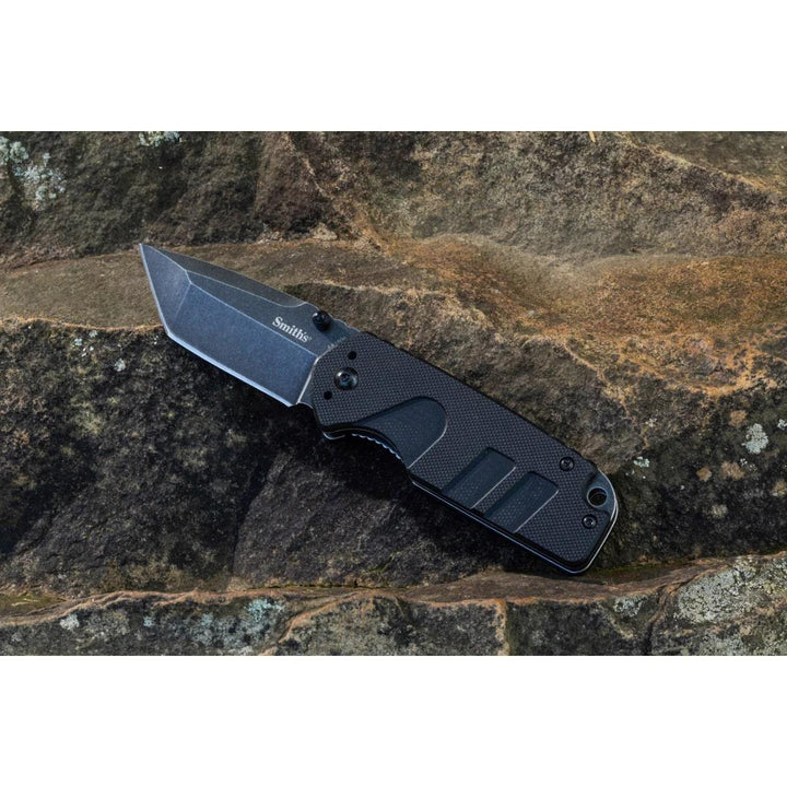 Smiths Black Stonewash Tanto Blade - Black