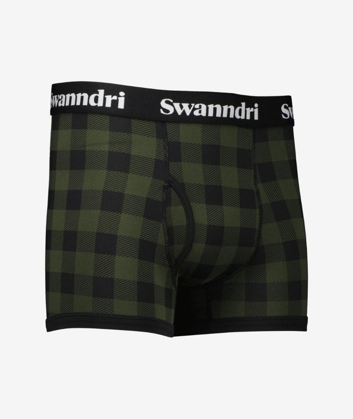 Swanndri Men's Underwear - Organic Cotton Check Boxer Briefs