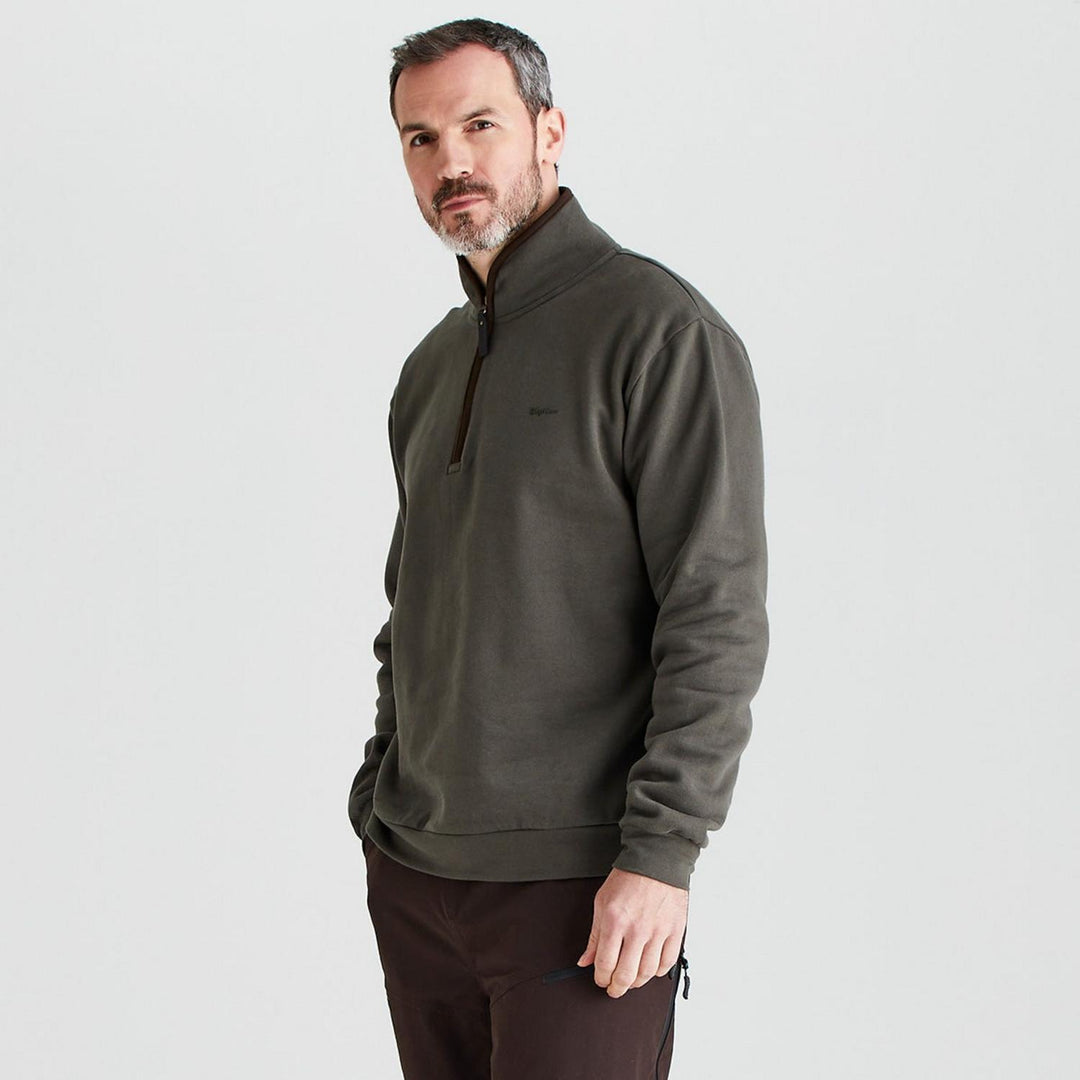 Ridgeline Mens Brancaster Quarter Zip Top