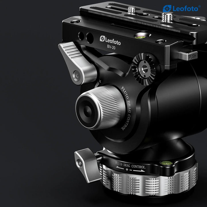 Leofoto BV-20 Pro Fluid Video Head with Lever-Release Arca Clamp