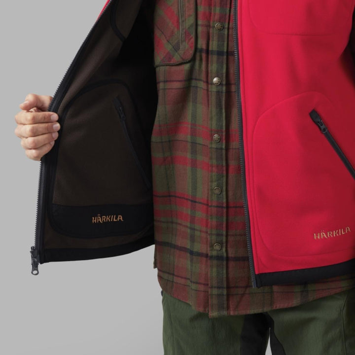 Harkila Kamko fleece waistcoat Brown/Red