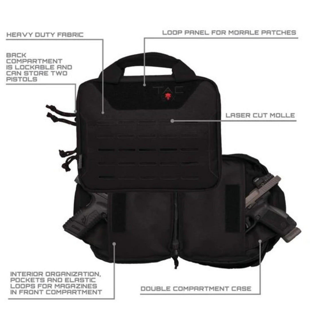 Allen Tac Six Crew Tactical Dual Pistol Case