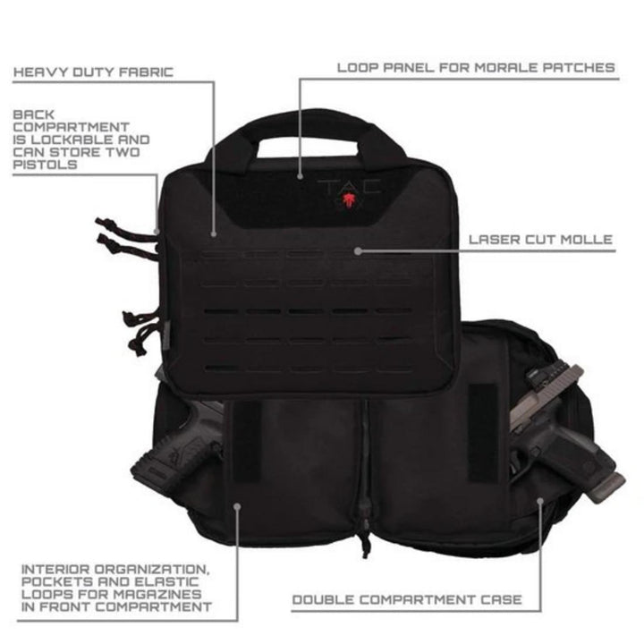 Allen Tac Six Crew Tactical Dual Pistol Case
