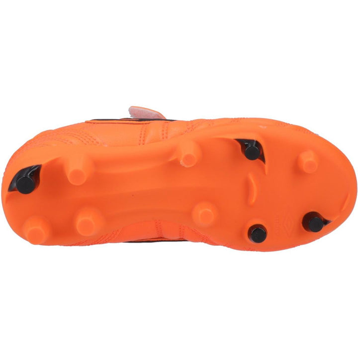 Umbro Speciali Liga Firm Ground Jnr Football Boot Orange