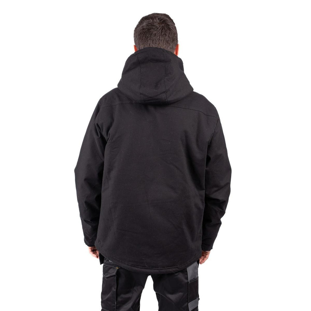 Caterpillar Hooded Sherpa Lined Jacket Black