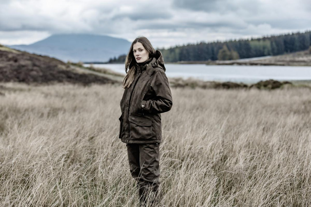 Hoggs of Fife Rannoch Ladies W/P Hunting Jacket Dark Green