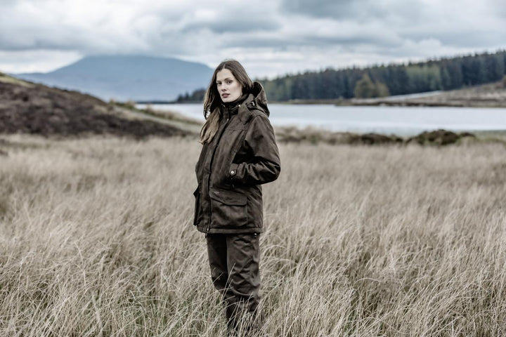 Hoggs of Fife Rannoch Ladies W/P Hunting Jacket Dark Green