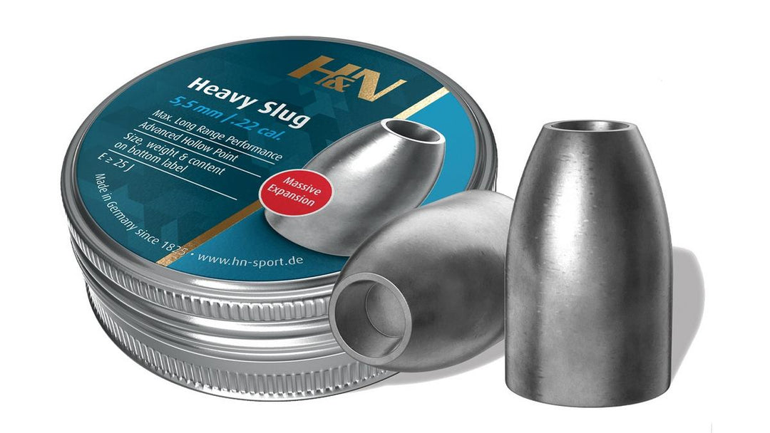 H&N Slug HP Heavy .22 / 5.53mm 40gr Hollow Point Slugs Tin 120