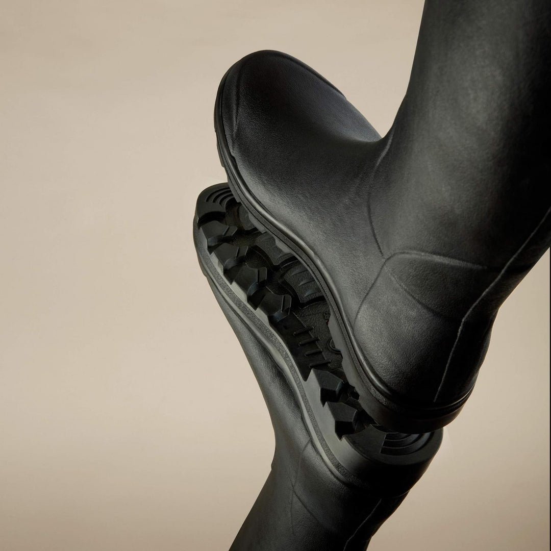 Le Chameau Men's Saint-Hubert Leather Lined Wellington Boot - Black