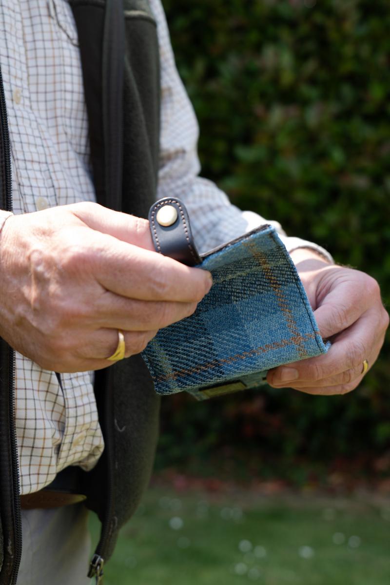 Parker Hale Shotgun Certificate Wallet Tweed Blue by Parker-Hale