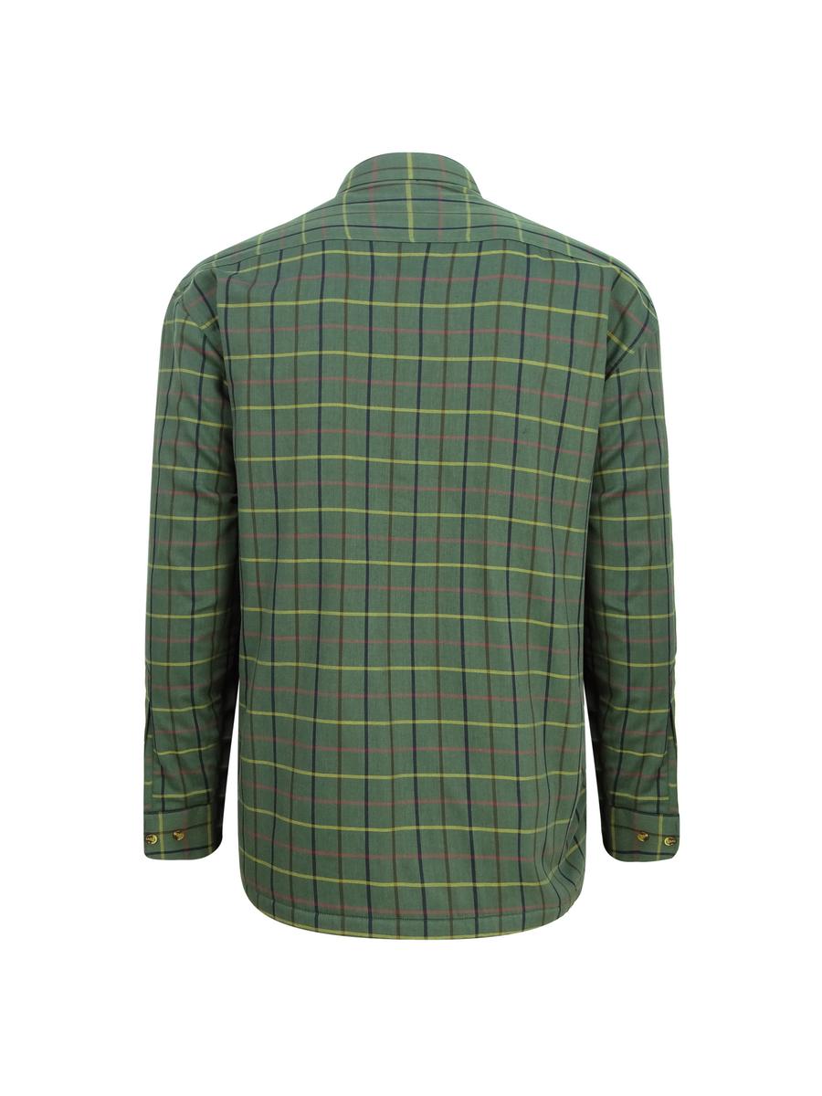 Hoggs of Fife Beech Fleece Lined Shirt Green Check
