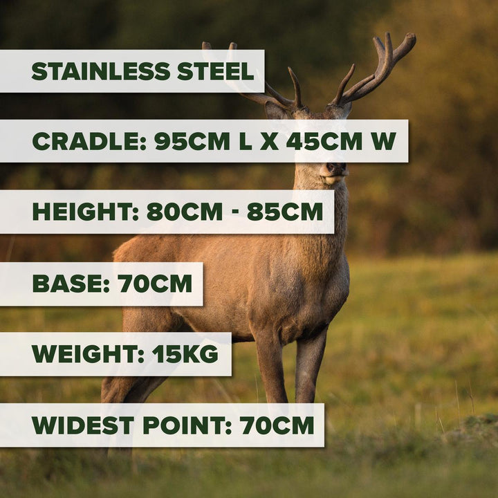 BushWear Fixed Larder Stool with wheels