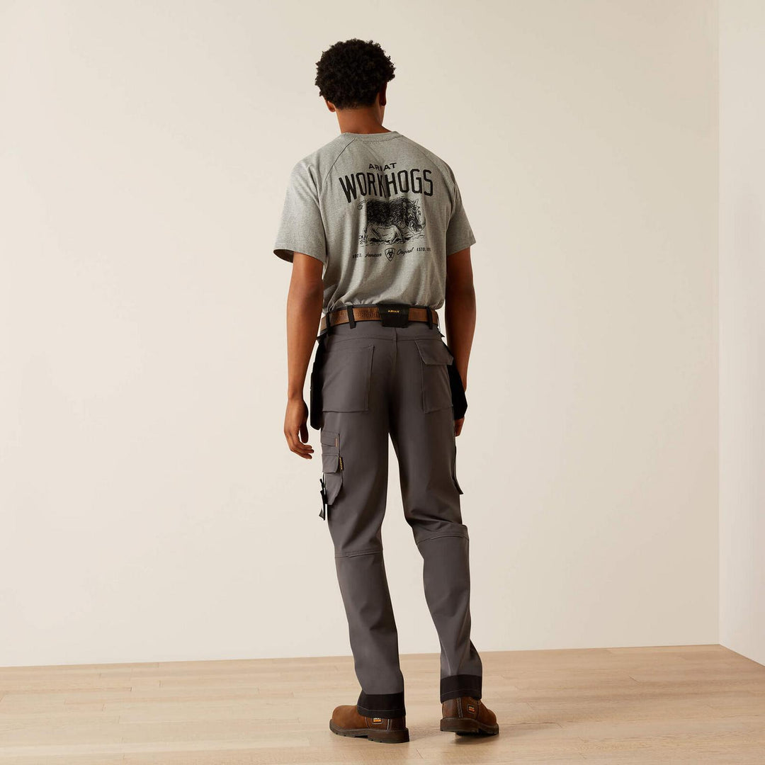 Ariat Mens Rebar Cordura M7 Slim Dynamic Utility Straight Work Trouser – view 2