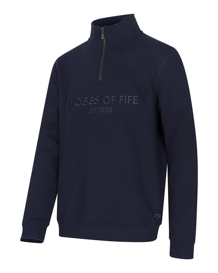 Hoggs of Fife Galloway 1888 Plain 1/4 Zip Sweatshirt