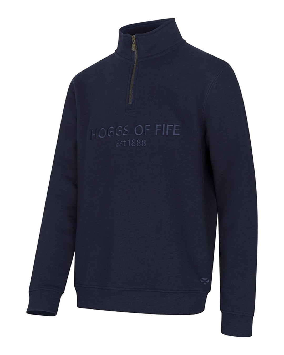 Hoggs of Fife Galloway 1888 Plain 1/4 Zip Sweatshirt