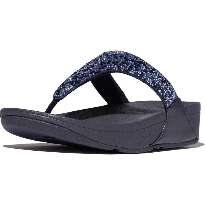 Fitflop Lulu Toe Post Hotfix Sandal Midnight Navy