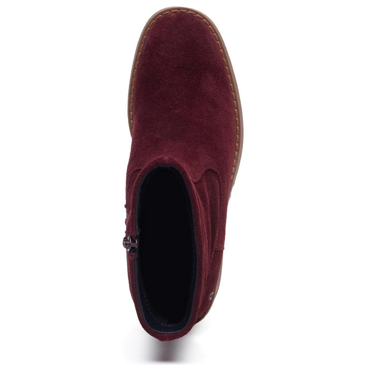 Flora Ruched Boot PLUM