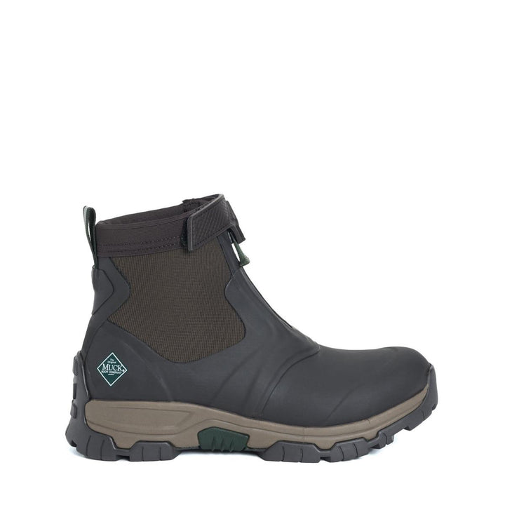 Muck Boots Apex Mid Zip Wellingtons Dark Brown - Fully lined with 5mm neoprene for flexibility, Breathable air mesh lining – view 3