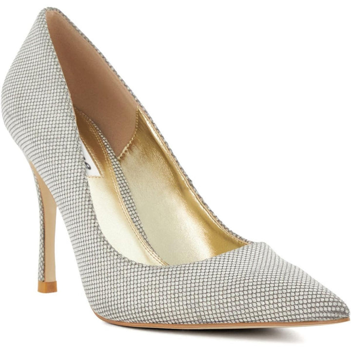 Dune Attention Court Shoes Silver