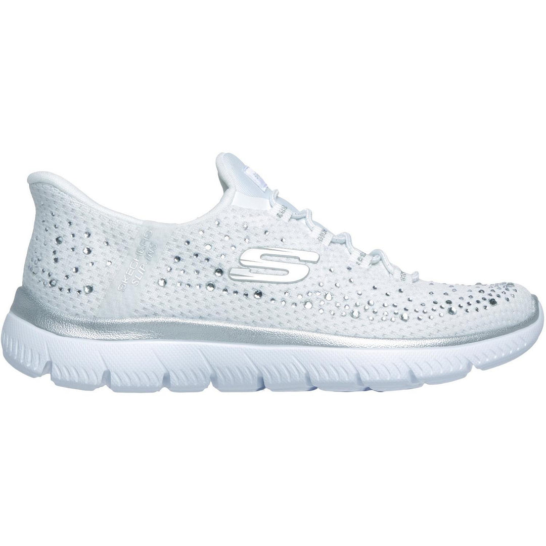 SUMMITS BRILLIANT SHINE White Mesh/Silver Trim