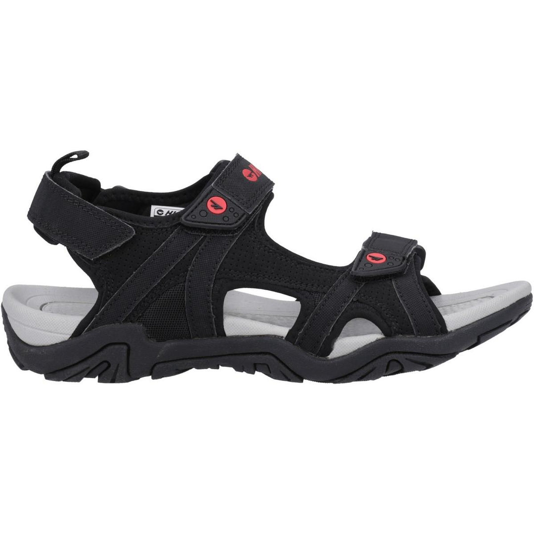 Hi-Tec Crater Sandal Black/Grey/Red