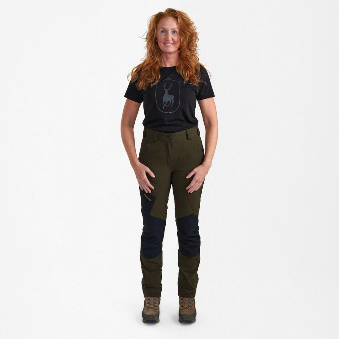Deerhunter Lady Northward Trousers Bark Green/Black