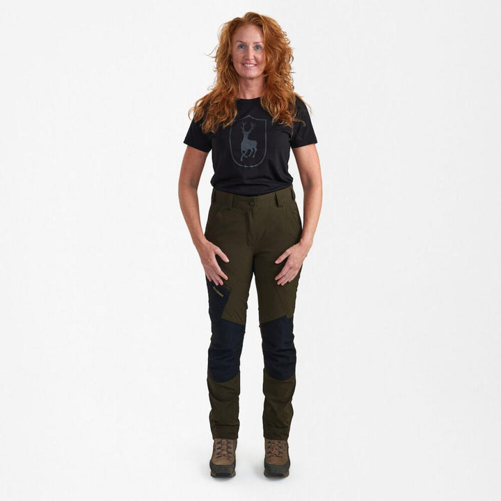 Deerhunter Lady Northward Trousers Bark Green/Black