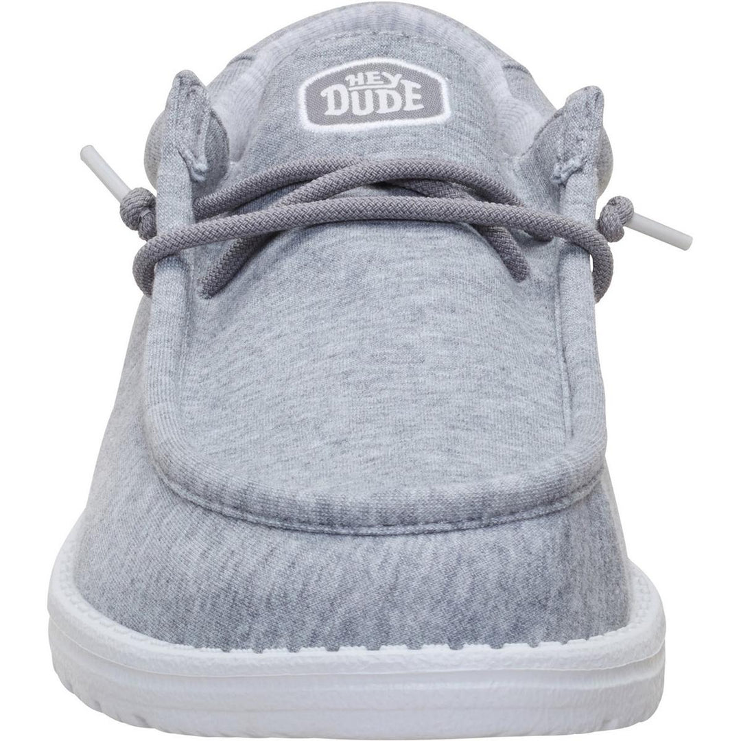 HEYDUDE Wally Stretch Jersey Slip on Shoe Grey