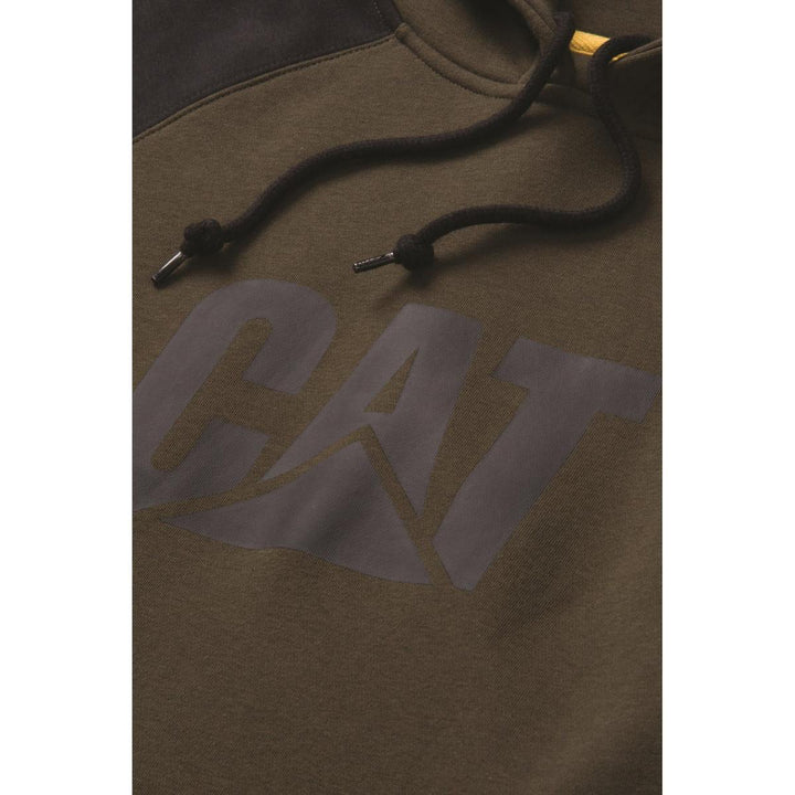 Caterpillar Raglan Hooded Sweatshirt Army Moss/Black