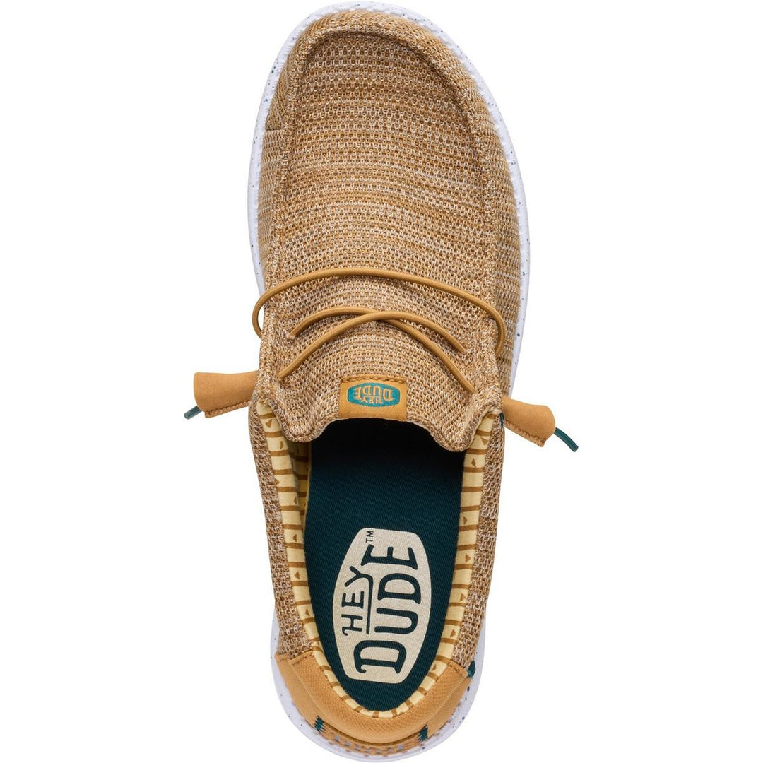 HEYDUDE Wally Stretch Sox Slip on Shoe Bone Brown/Multi