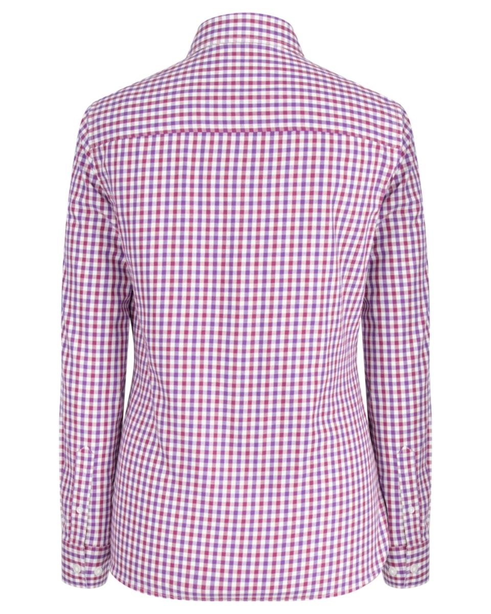 Hoggs of Fife Becky Ii Ladies Cotton Shirt - Violet/Cerise – view 2