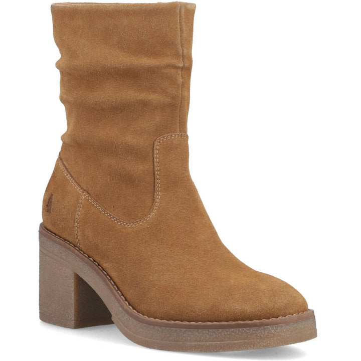 Flora Ruched Boot TAN